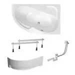 Asymetrická vaňa Laguna Fortuna Plus 160x100 cm akrylát pravá SIKOFO1600PAPNP