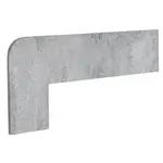 Schodnicový Sokel Ľavý Exagres Opera silver 42,3X17,5 cm mat OPERAZRISI