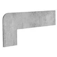 Schodnicový Sokel Ľavý Exagres Opera silver 42,3X17,5 cm mat OPERAZRISI