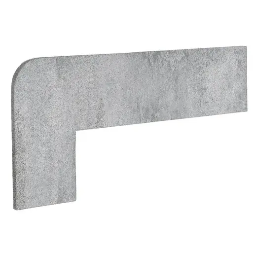 Schodnicový Sokel Ľavý Exagres Opera silver 42,3X17,5 cm mat OPERAZRISI