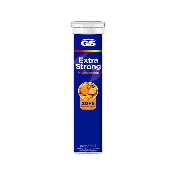 GS Extra Strong Multivitamin pomeranč 20+5 šumivých tablet
