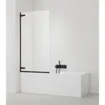 Vaňová zástena SAT TGD NEW 150x80 cm čierna SATTGVZO150CT