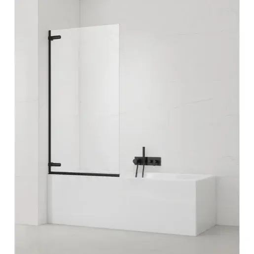 Vaňová zástena SAT TGD NEW 150x80 cm čierna SATTGVZO150CT