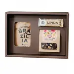 Luxusná darčeková krabička s kávou, sypaným čajom a tyčinkou