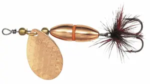 Kinetic třpytka fizz copper/red ribbon - velikost háčku 6 hmotnost 10 g