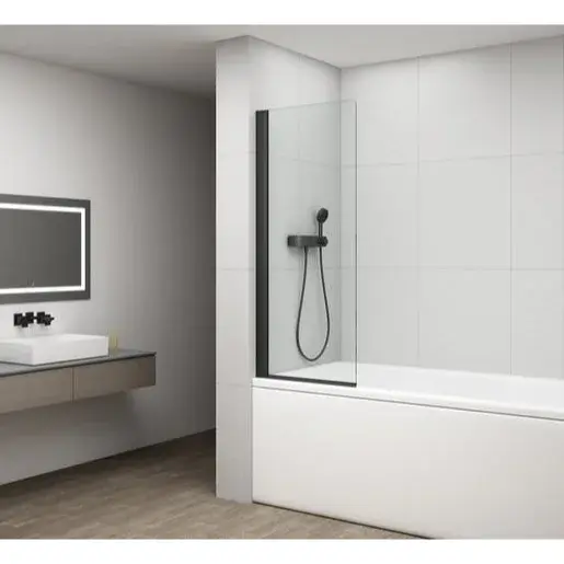 Vaňová zástena Polysan Rota 150x75 cm čierna FB750