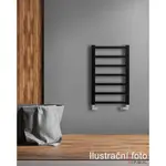 P.M.H. Galeon radiátor kombinovaný 128x50 cm čierna G35001280BL