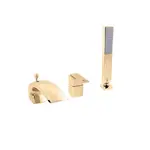 Vaňová batéria RAV Slezák LOIRA so sprchovacím setom v zlatom prevedení LR572.5SZ