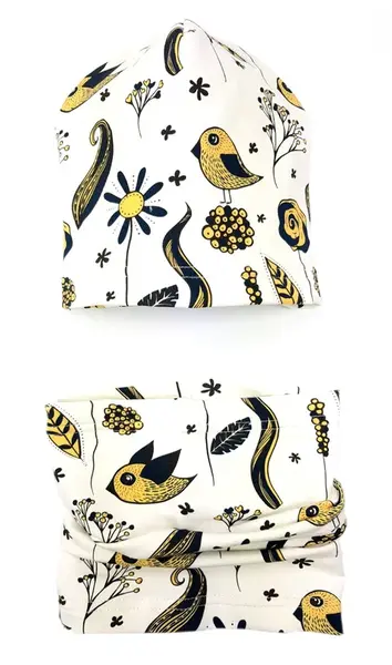 bexa Jarní, podzimní čepice + komínek, Bird, granát, vel. 110