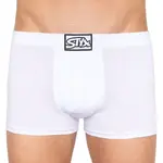 Styx Pánské boxerky klasická guma bílé (Q1061) L