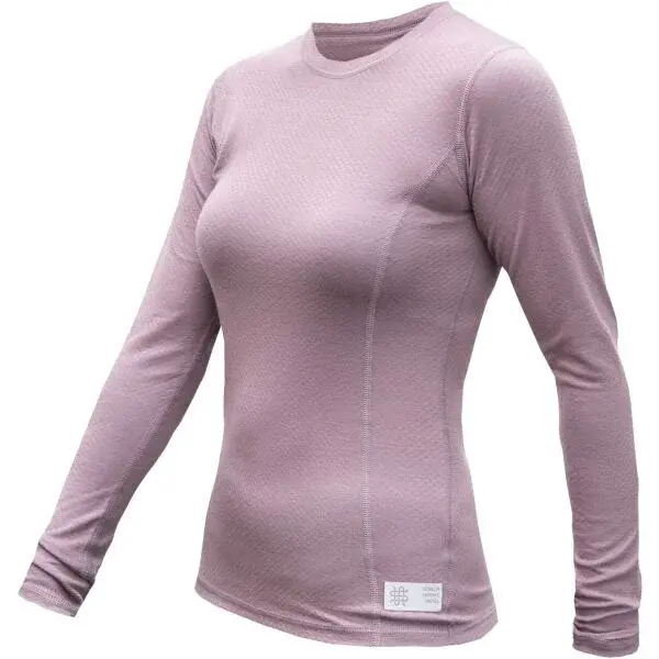 Sensor MERINO DF Dámské triko s dlouhým rukávem, fialová, velikost