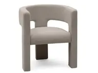 Béžovošedé designové křeslo ALPAH LOOP