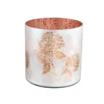 Ružový sklenený svietnik ALISSA