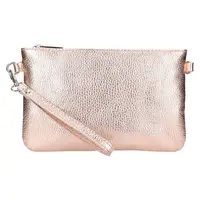 Dámské kožené plesové psaníčko Italia Tea - růžovo-zlatá