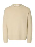 SELECTED Sveter 'SLHAlex'  piesková