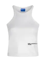 KARL LAGERFELD JEANS Top  čierna / strieborná