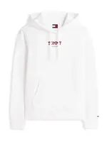 Tommy Jeans Mikina 'ESS'  červená / biela