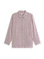 Tommy Hilfiger Curve Blúzka  námornícka modrá / červená / biela