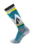 Meatfly sNB & SKI ponožky Leeway Hb Blue Mountains | Modrá | Velikost M