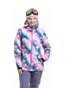 Meatfly dámská SNB & SKI bunda Kirsten Bubbles | Růžová | Velikost XL