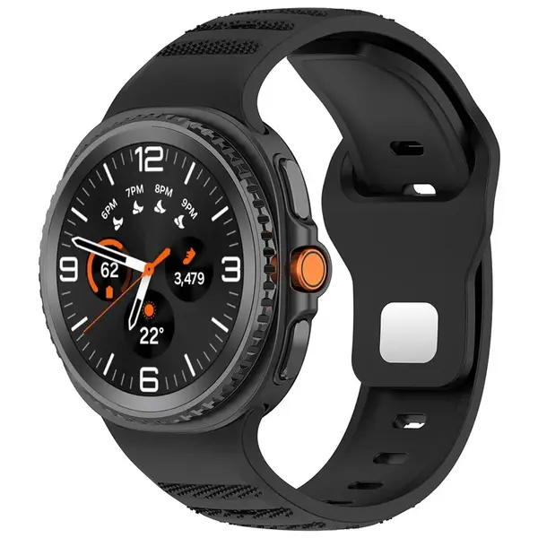 Techsuit řemínek na hodinky (W050), Samsung Galaxy Watch 8 40mm / 44mm / Watch 8 Classic, černý