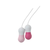 LADY DREAMS Venušiny kuličky set - Pisces růžová/bílá 2 ks