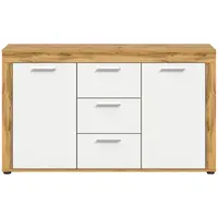 MID.YOU ŠIROKÁ KOMODA, dub wotan, 125/80/35 cm