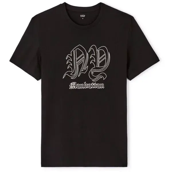 CELIO JESWITCHUP Pánské tričko, černá, velikost