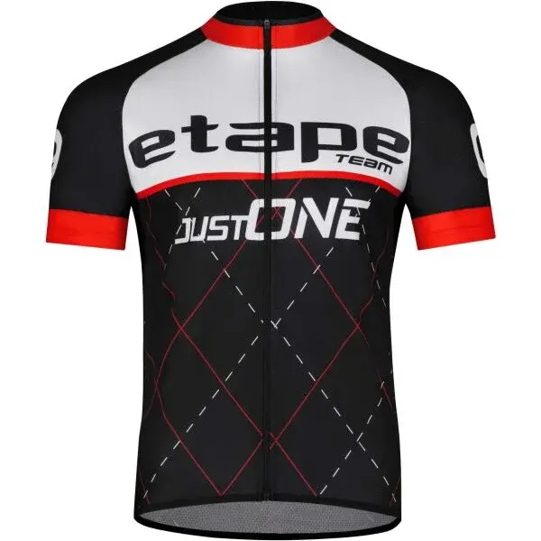 Etape TEAM Pánsky cyklistický dres, čierna, veľkosť