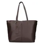 Dámská kožená kabelka Italia Zitta - tmavo hnedá