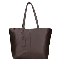 Dámská kožená kabelka Italia Zitta - tmavo hnedá