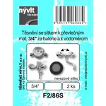 Gumené tesnenie so sitkom k prezlečeným maticiam 3/4 za batérie a k vodomerom, 2