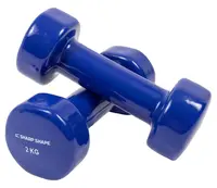 SharpShape Vinylové činky 2 x 2 kg modré