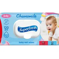 SuperFresh Vlhčené ubrousky pro miminka a maminky 120 ks