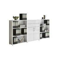 MID.YOU SKŘÍŇ NA ŠANONY, bílá, vysoce lesklá bílá, 253,2/113,6/33 cm