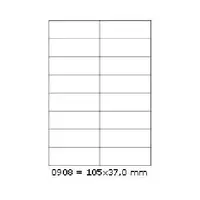Samolepicí etikety 105 x 37 mm, 16 etiket, A4, 100 listů