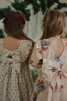 Dětské bavlněné šaty Konges Sløjd AVI LS BOW DRESS GOTS