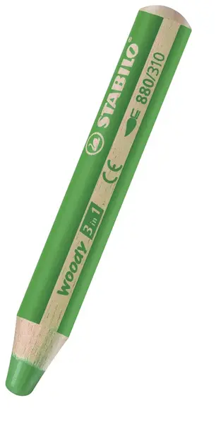 Pastelka Stabilo Woody 3 in 1 svetlo zelená