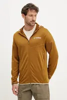 Sportovní mikina adidas TERREX Xperior zelená barva, s kapucí, JC9607