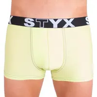 Styx Pánské boxerky sportovní guma nadrozměr zelenkavé (R4) 3XL