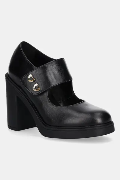 Kožené lodičky Love Moschino