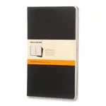 Sešity Moleskine Cahier L, linkovaný, 3 ks, černé