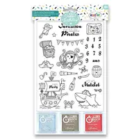 Razítka Aladine Stampo Birthday - Piráti, 30 ks