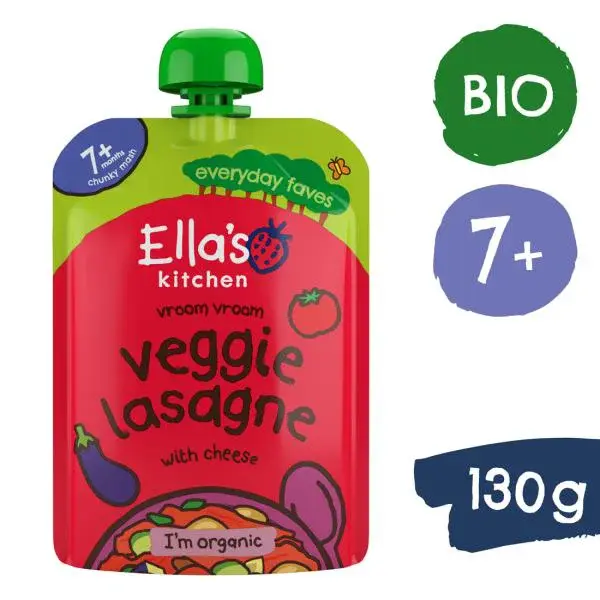 Ella's Kitchen BIO Zeleninové lasagne se sýrem (130 g)