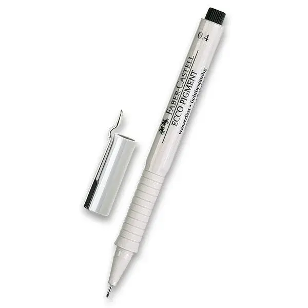 Popisovač Faber-Castell Ecco Pigment 0,4 mm, černý
