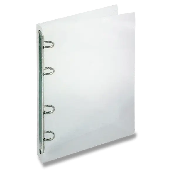 4kroužkový pořadač Transparent, A4, 20 mm - průhledný