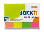 Samolepicí záložky Hopax Stick’n Index Notes - 50 x 20 mm, 4 × 50 listů