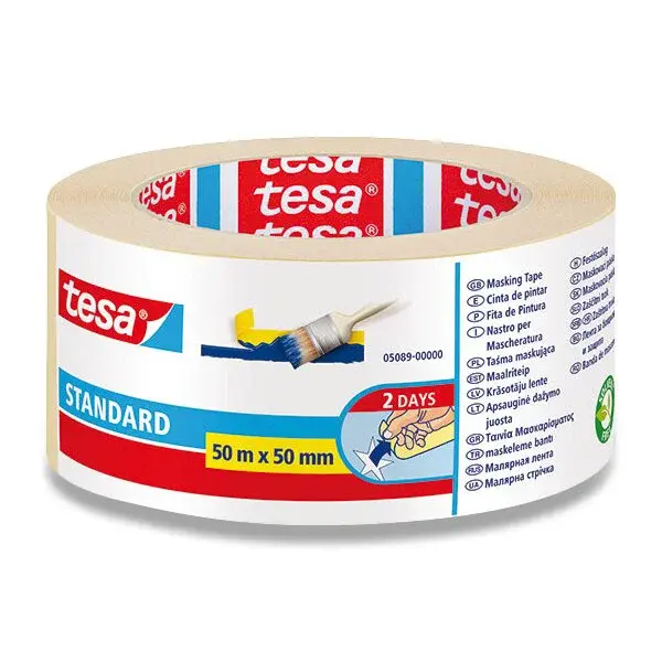 Samolepicí páska Tesa Maskovací páska - 50 mm × 50 m
