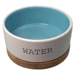 Miska Dog Fantasy keramická WATER bílá/modrá s podtáckou 13x5,5cm, 400ml