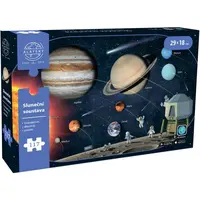 Alaysky's Interaktivní Dřevěné Puzzle s aplikací do mobilu Sluneční soustava 117 dílů CZ